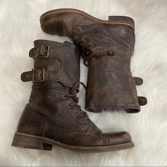 🔥All Saints Distress Damisi Combat Military Size 38🔥 - Picture 12 of 14